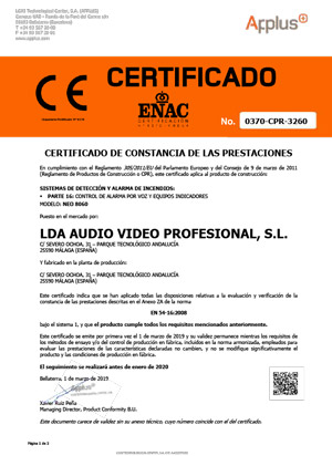 NEO-EN54-certificado-es
